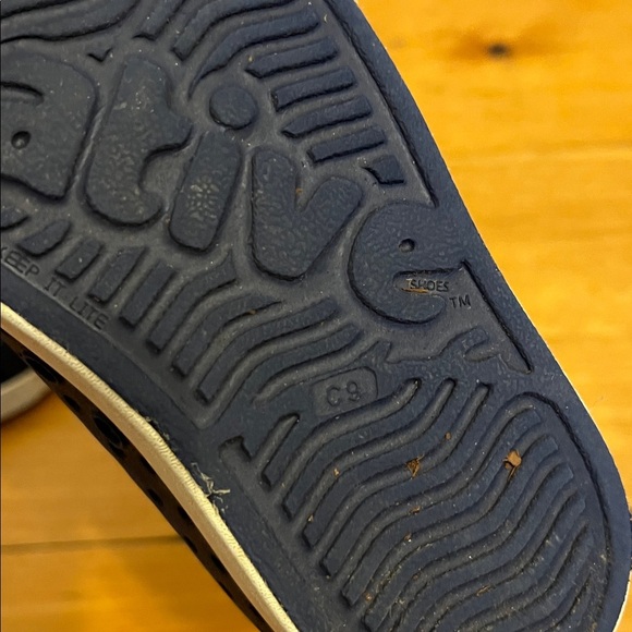 NATIVE Jefferson Sugarlite Slip On Shoes Navy White Unisex Size 9 - Picture 7 of 7